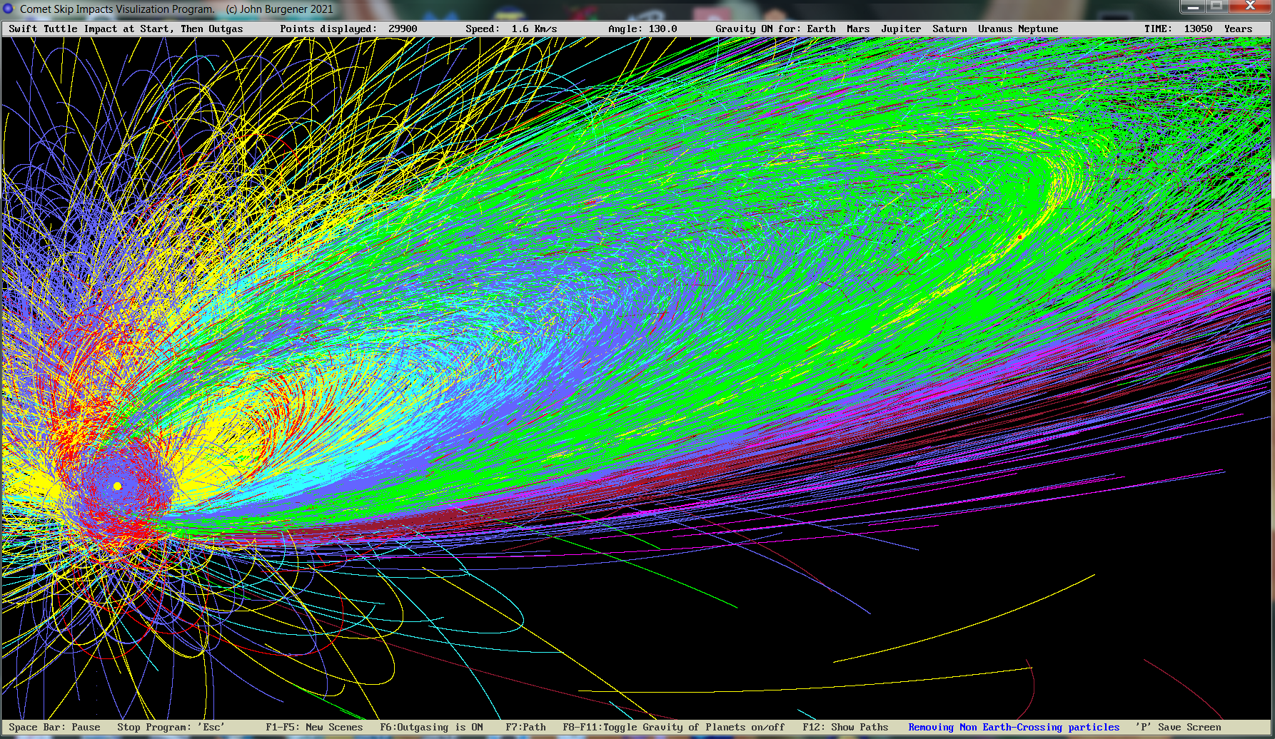 Debris orbits from a Swift Tuttle Impact